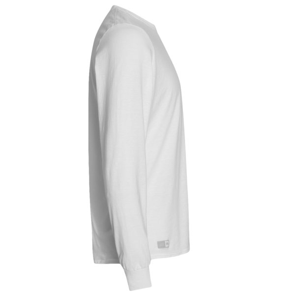 Russell Athletic Unisex Dri Power® CVC Performance Long Sleeve T-Shirt, White, Right Sleeve view