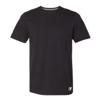 Russell Athletic Unisex Dri Power® CVC Performance T-Shirt, Black, Front view