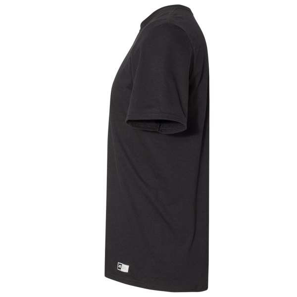 Russell Athletic Unisex Dri Power® CVC Performance T-Shirt, Black, Left Sleeve view