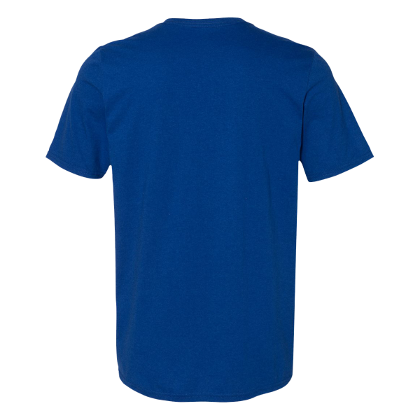 Russell Athletic Unisex Dri Power® CVC Performance T-Shirt, Royal, Back view