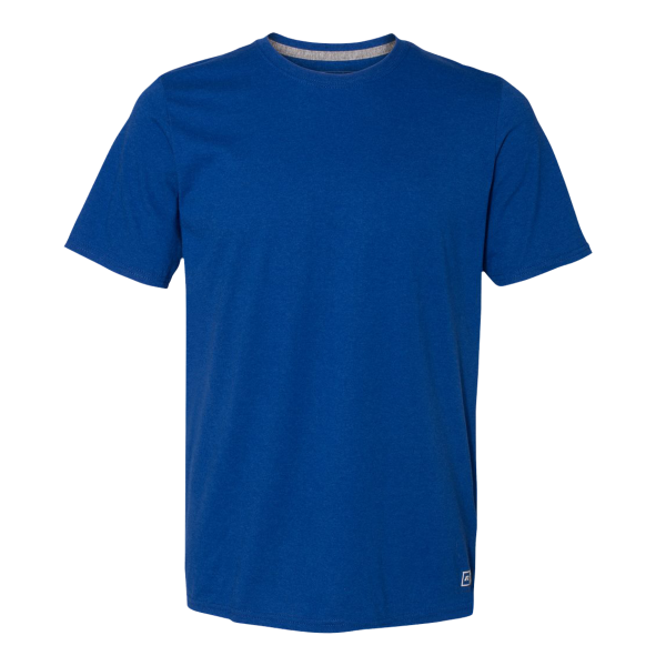 Russell Athletic Unisex Dri Power® CVC Performance T-Shirt, Royal, Front view