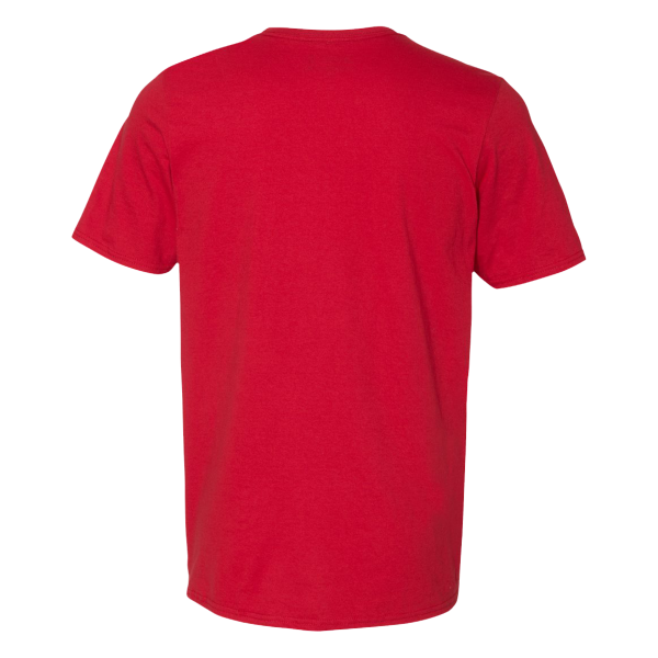Russell Athletic Unisex Dri Power® CVC Performance T-Shirt, True Red, Back view