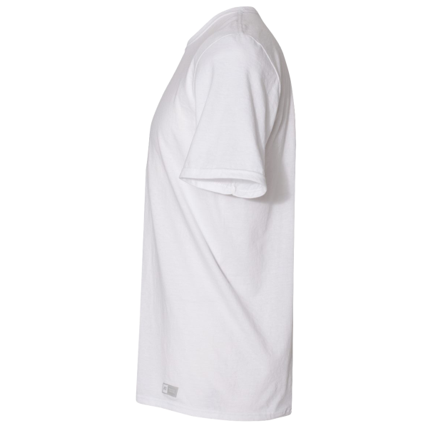 Russell Athletic Unisex Dri Power® CVC Performance T-Shirt, White, Left Sleeve view
