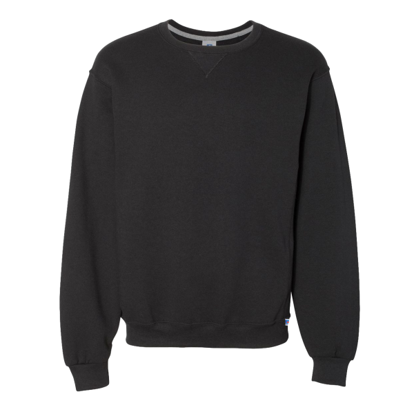 Russell Athletic Unisex Dri Power® Crewneck Sweatshirt, Black, Front view