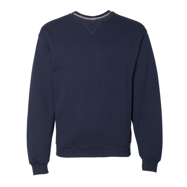 Russell Athletic Unisex Dri Power® Crewneck Sweatshirt, Navy, Front view