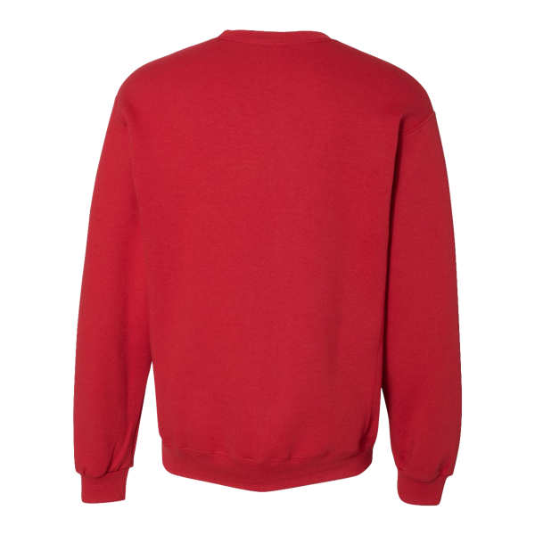 Russell Athletic Unisex Dri Power® Crewneck Sweatshirt, True Red, Back view