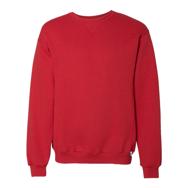Russell Athletic Unisex Dri Power® Crewneck Sweatshirt, True Red, Front view