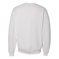 Russell Athletic Unisex Dri Power® Crewneck Sweatshirt, White, Back view