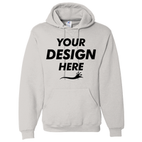 Russell Athletic Unisex Dri Power® Hooded Sweatshirt, Ash, Front view, Mockup