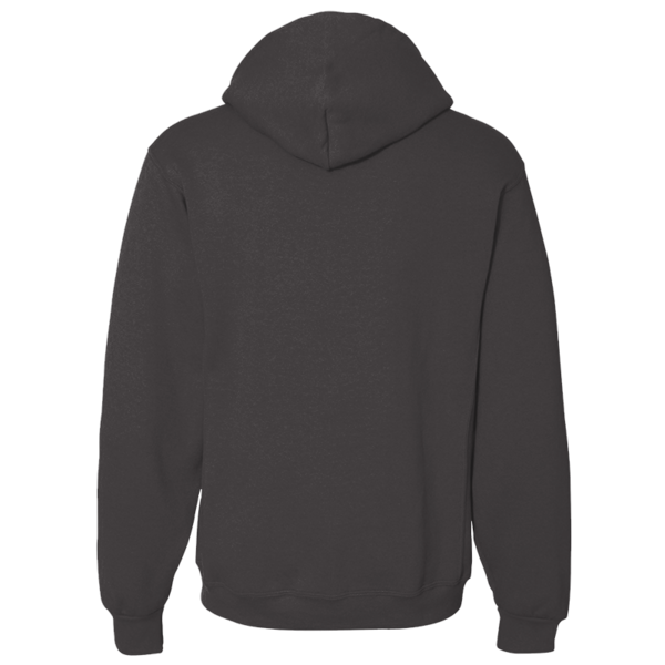 Russell Athletic Unisex Dri Power® Hooded Sweatshirt, Black Heather, Back view