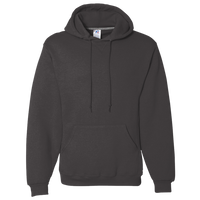 Russell Athletic Unisex Dri Power® Hooded Sweatshirt, Black Heather, Front view