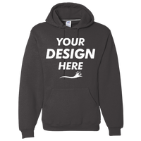 Russell Athletic Unisex Dri Power® Hooded Sweatshirt, Black Heather, Front view, Mockup