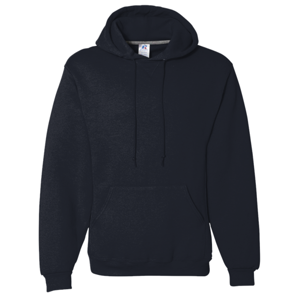 Russell Athletic Unisex Dri Power® Hooded Sweatshirt, Navy, Front view