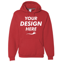 Russell Athletic Unisex Dri Power® Hooded Sweatshirt, True Red, Front view, Mockup