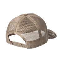 Russell Outdoors Camo Snapback Trucker Cap, Mossy Oak Dna / Khaki, Back view