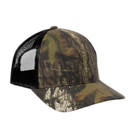 Russell Outdoors Camo Snapback Trucker Cap, Mossy Oak New Break Up / Deep Black, Right Side view