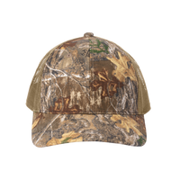 Russell Outdoors Camo Snapback Trucker Cap, Realtree Edge / Coyote Brown, Front view