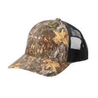 Russell Outdoors Camo Snapback Trucker Cap, Realtree Edge / Deep Black, Left Side view