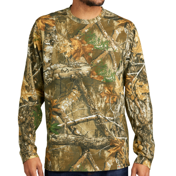 Russell Outdoors Realtree ® Long Sleeve Pocket Tee, Realtree Edge, Front view