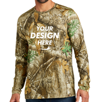 Russell Outdoors Realtree ® Performance Long Sleeve Tee, Realtree Edge, Front view, Mockup