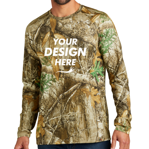 Russell Outdoors Realtree ® Performance Long Sleeve Tee, Realtree Edge, Front view, Mockup