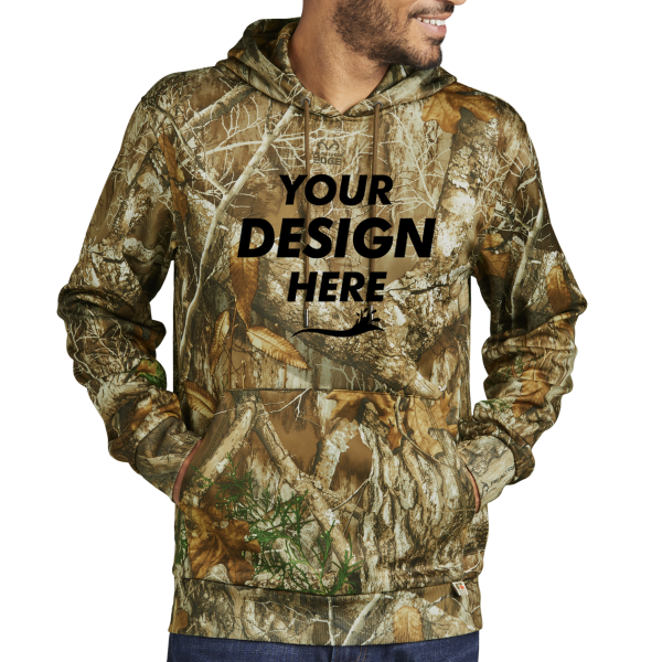 Russell Outdoors Realtree ® Pullover Hoodie, Realtree Edge, Front view, Mockup