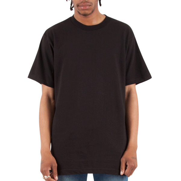Shaka Wear Unisex Active T-Shirt, Black, Front view