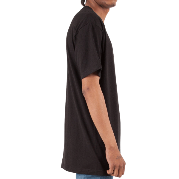 Shaka Wear Unisex Active T-Shirt, Black, Right Sleeve view