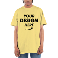 Shaka Wear Unisex Active T-Shirt, Blonde, Front view, Mockup