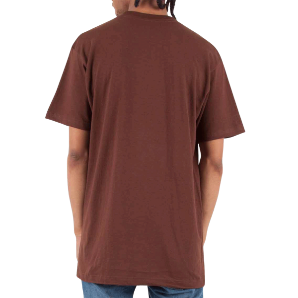 Shaka Wear Unisex Active T-Shirt, Brown, Back view