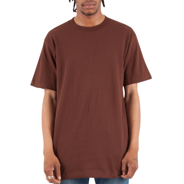 Shaka Wear Unisex Active T-Shirt, Brown, Front view
