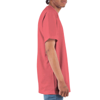 Shaka Wear Unisex Active T-Shirt, Coral, Right Sleeve view
