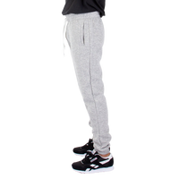 Shaka Wear Unisex Fleece Joggers, Heather Grey, Left Side view