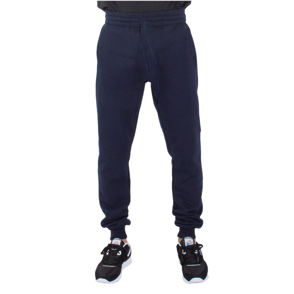 Shaka Wear Unisex Fleece Joggers, Navy, Front view