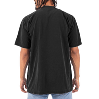 Shaka Wear Unisex Max Heavyweight Garment-Dyed T-Shirt, Black, Back view
