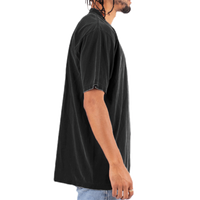 Shaka Wear Unisex Max Heavyweight Garment-Dyed T-Shirt, Black, Right Sleeve view