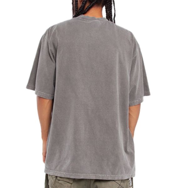 Shaka Wear Unisex Max Heavyweight Garment-Dyed T-Shirt, Cement, Back view