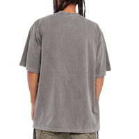 Shaka Wear Unisex Max Heavyweight Garment-Dyed T-Shirt, Cement, Back view