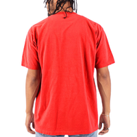 Shaka Wear Unisex Max Heavyweight Garment-Dyed T-Shirt, Cherry Tomato, Back view