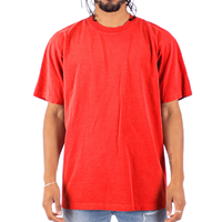 Shaka Wear Unisex Max Heavyweight Garment-Dyed T-Shirt, Cherry Tomato, Front view