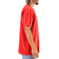 Shaka Wear Unisex Max Heavyweight Garment-Dyed T-Shirt, Cherry Tomato, Right Sleeve view