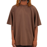 Shaka Wear Unisex Max Heavyweight Garment-Dyed T-Shirt, Mocha, Front view