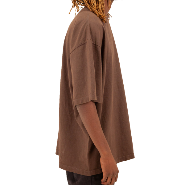 Shaka Wear Unisex Max Heavyweight Garment-Dyed T-Shirt, Mocha, Right Sleeve view
