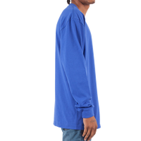 Shaka Wear Unisex Max Heavyweight Long Sleeve T-Shirt, Royal, Right Sleeve view