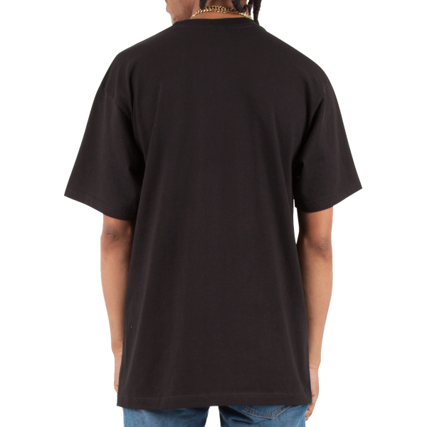 Shaka Wear Unisex Max Heavyweight T-Shirt, Black, Back view
