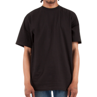 Shaka Wear Unisex Max Heavyweight T-Shirt, Black, Front view