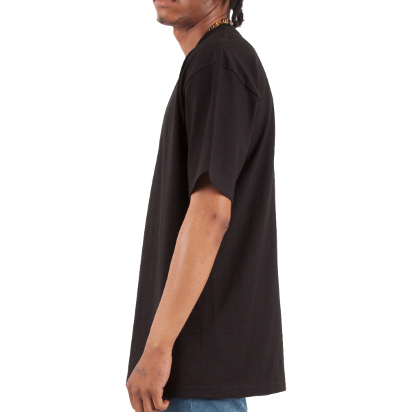 Shaka Wear Unisex Max Heavyweight T-Shirt, Black, Left Sleeve view