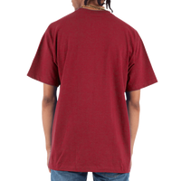 Shaka Wear Unisex Max Heavyweight T-Shirt, Cardinal, Back view