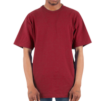 Shaka Wear Unisex Max Heavyweight T-Shirt, Cardinal, Front view