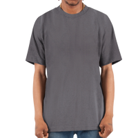 Shaka Wear Unisex Max Heavyweight T-Shirt, Dark Grey, Front view